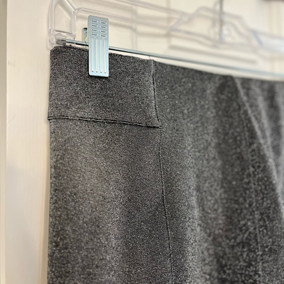 H&M Glittery Metallic Silver Zip Cuff Treggings 8 - Picture 4 of 13